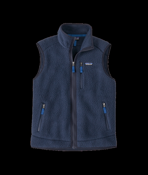 Patagonia Mens Retro Pile Vest - New Navy w/Sunken Blue